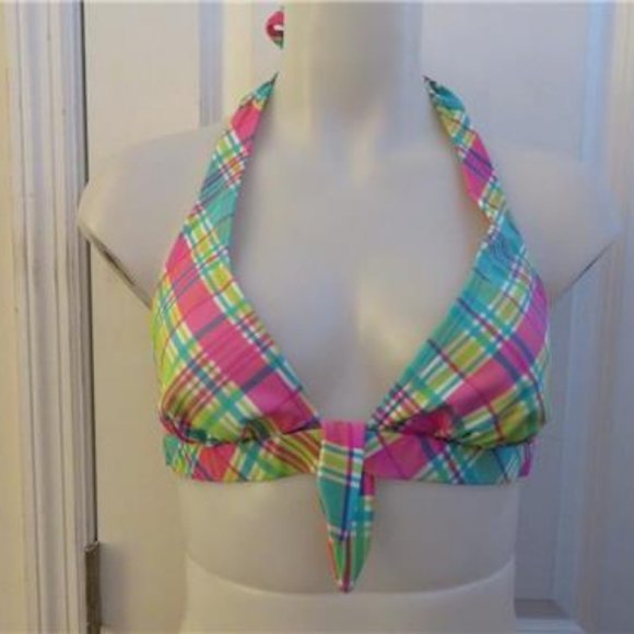 SHOSHANNA SWIMWEAR PINK,GREEN,WHITE  BIKINI S/P - Picture 2 of 4